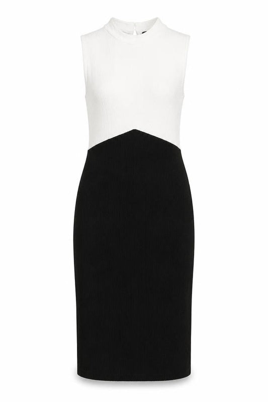 Long Tall Sally Women's Black & White Sheath Dress Size 10