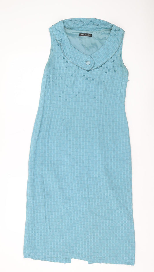 Alex & Co. Women's Blue Sheath Dress Size 10