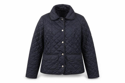 Front view of Dorothy Perkins Women's Blue Quilted Jacket, size 8