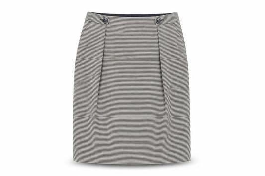 L.K. Bennett Women's Blue Striped Pencil Skirt Size 16