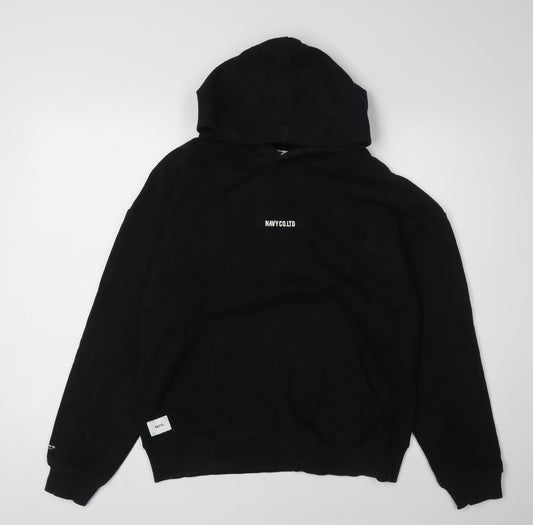 NAVY CO LTD Black Unisex Pullover Hoodie S