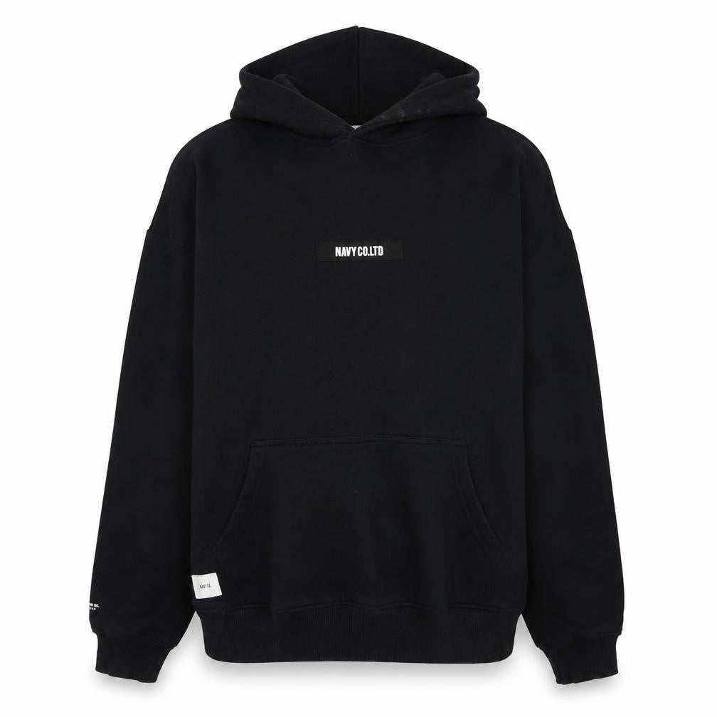 NAVY CO LTD Black Unisex Pullover Hoodie S