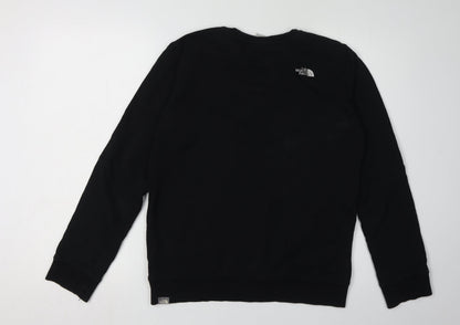 Back view of The North Face boys’ black xl pullover sweatshirt