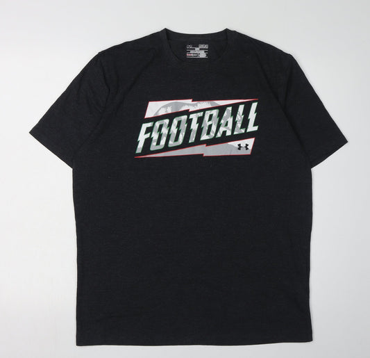 Under Armour Men's Black Sports T-Shirt, Size M