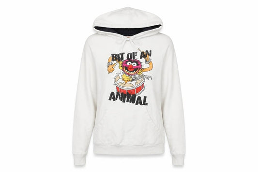 The Womens Muppets White Graphic Pullover Hoodie S