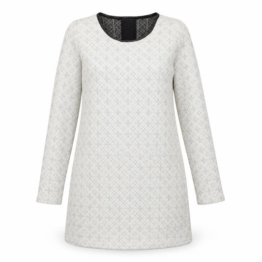 Vero Moda Women's Grey Geometric Shift Dress - Size 6
