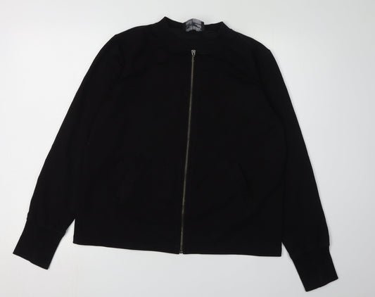 Club Moda Unisex Black XL Full Zip Hoodie with Rhinestones