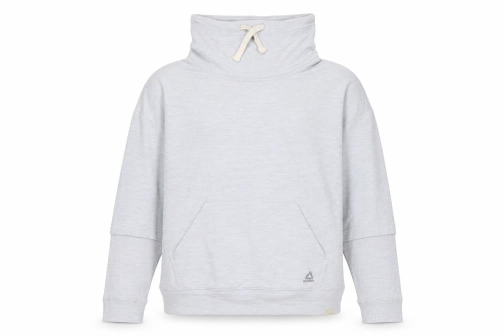 Reebok Women's Grey Pullover Hoodie Size 8