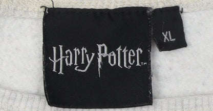 Harry Womens Potter Grey XL Logo Sweatshirt Pullover