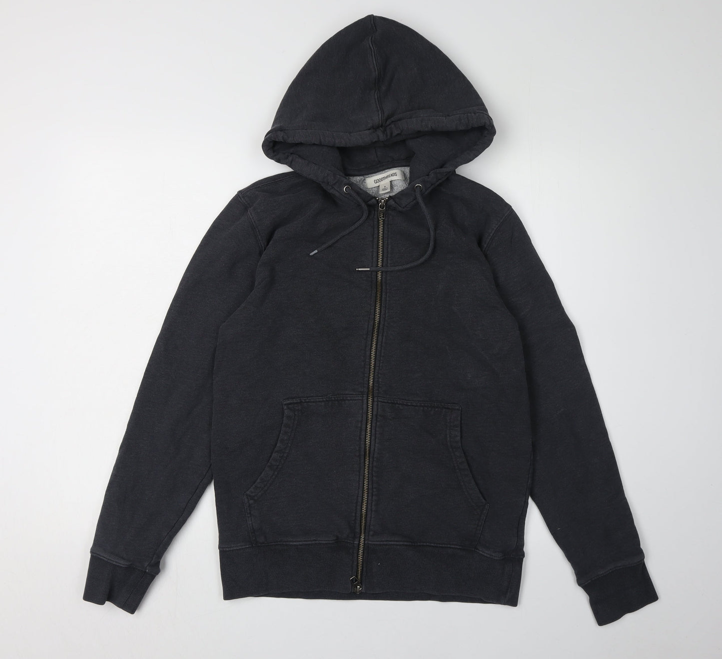 Goodthreads Men's Black Full Zip Hoodie Size S