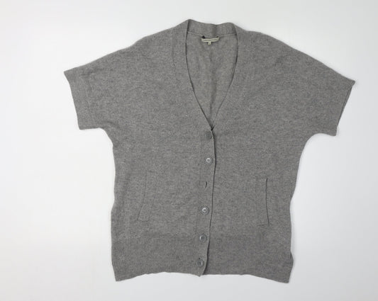Gerard Darel Women's Grey Cashmere Cardigan Size 10