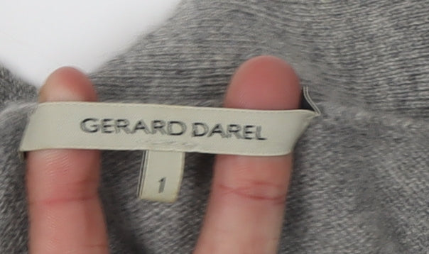 Gerard Darel Women's Grey Cashmere Cardigan Size 10
