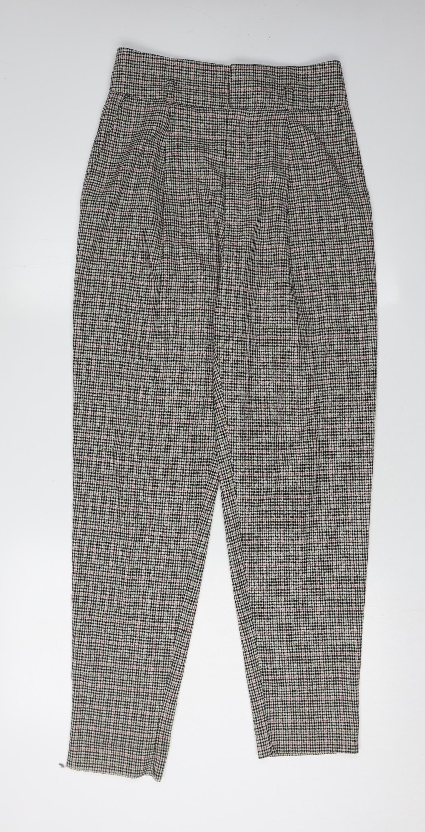 MNG Basics Women's Multicoloured Check Trousers Size 8