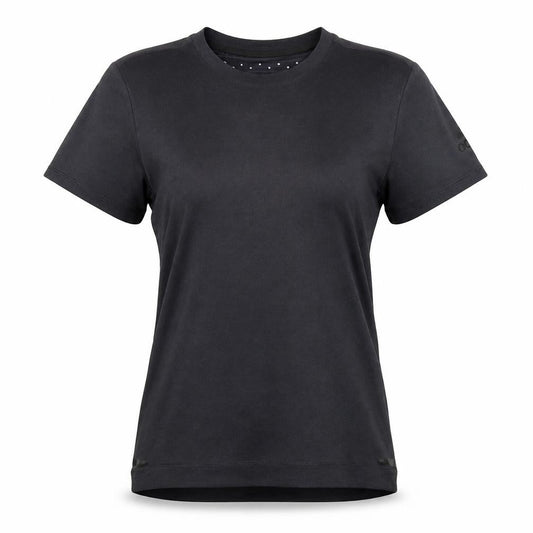 Front view of Adidas Women's Black Sporty T-Shirt, size S, Athletic