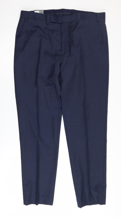 Marks & Spencer Men's Blue Dress Pants Size 36
