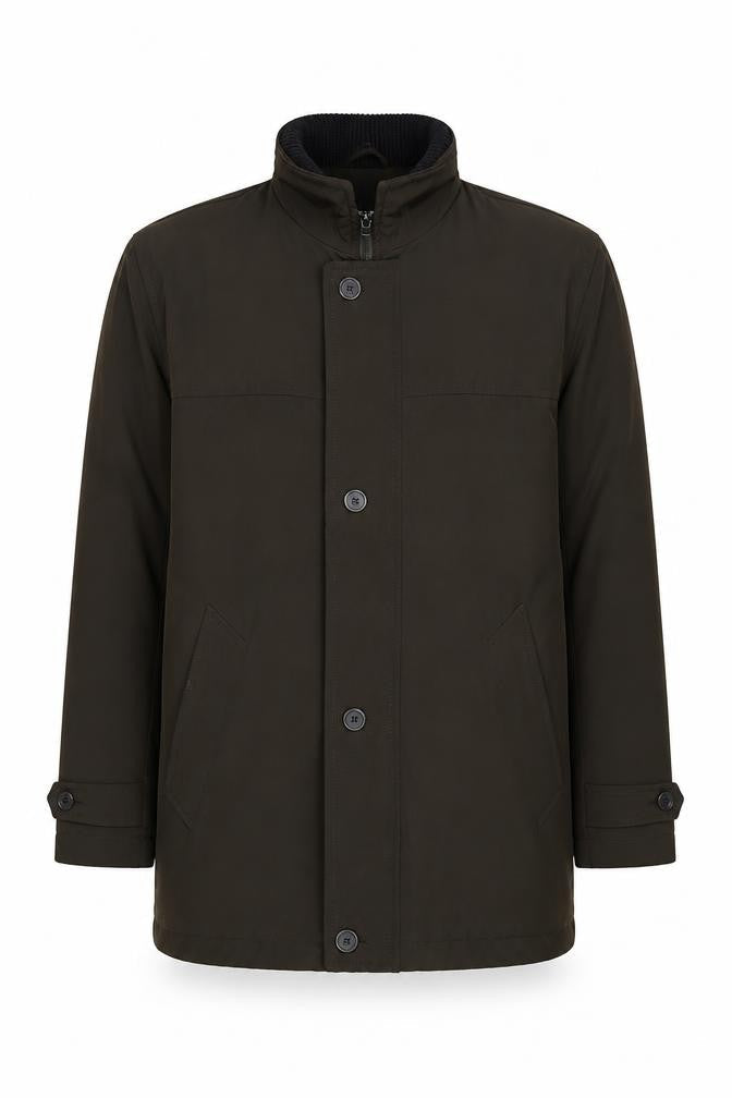 Carabou Men’s Green Mid-Length Overcoat M