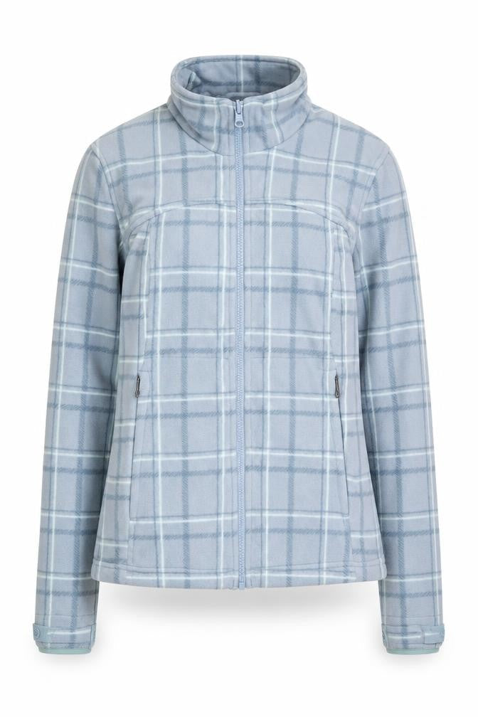 Decathlon Women's Blue XS Check Fleece Jacket