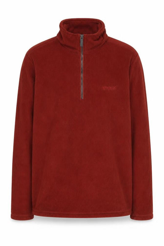 Regatta Men's Red XL Corduroy 1/4 Zip Sweatshirt