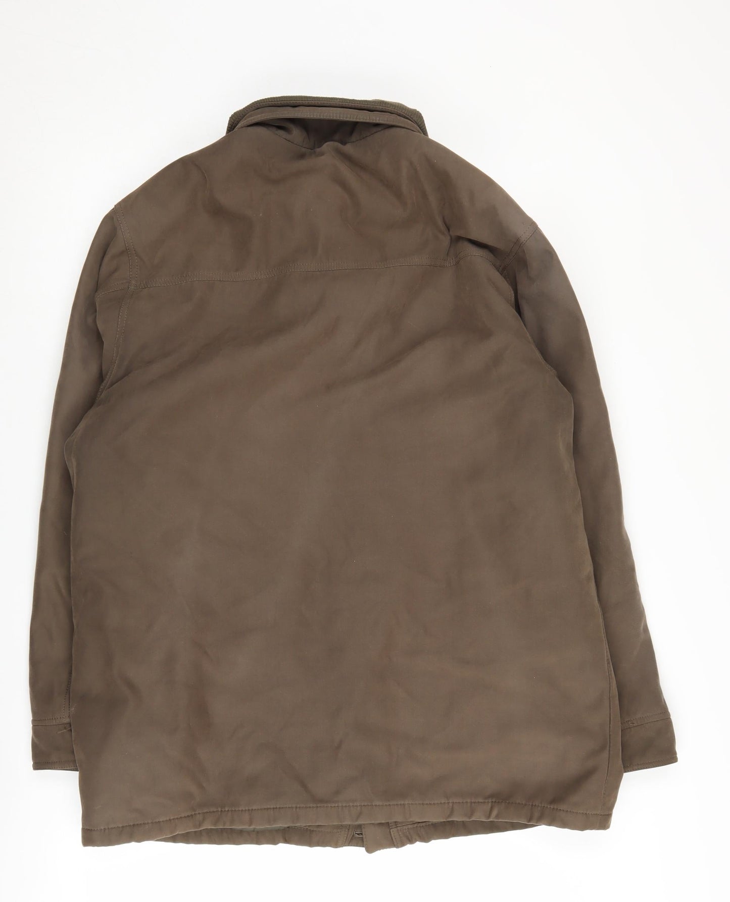 Saxon Men's Brown Mid-Length Overcoat M