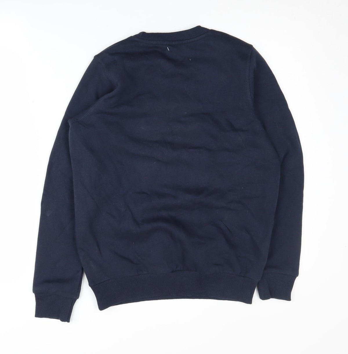 Back view of Umbro boys’ blue pullover sweatshirt 11-12 years - new with tags