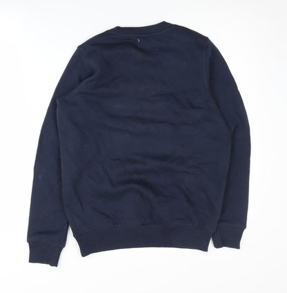Back view of Umbro boys’ blue pullover sweatshirt 11-12 years - new with tags