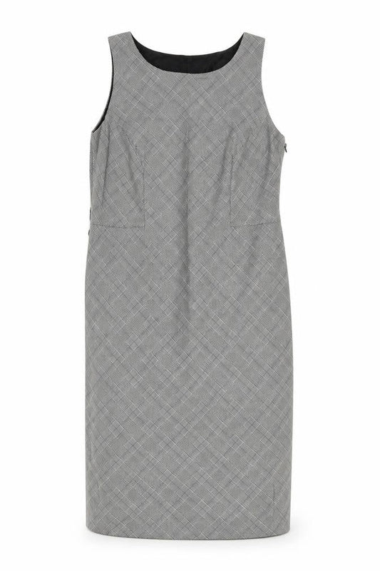 Wallis Grey Sheath Dress, Size 16, Business Style