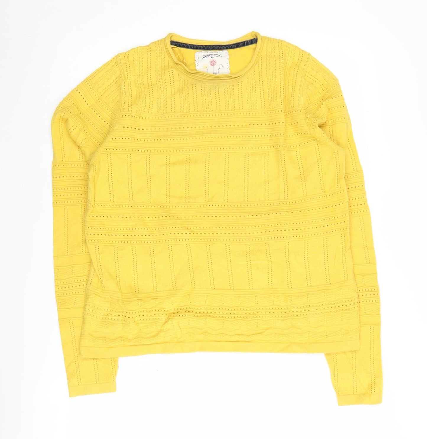 Mantaray Women's Yellow Pullover Jumper, Size 12