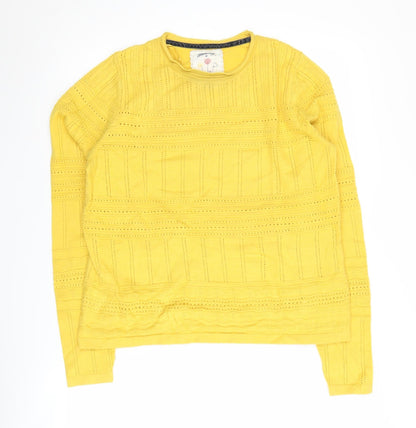 Additional front view of Mantaray Women's Yellow jumper, size 12