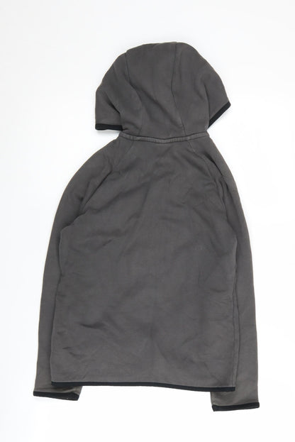 Back view of Xbox boys’ grey hoodie 10-11 years full zip gaming style