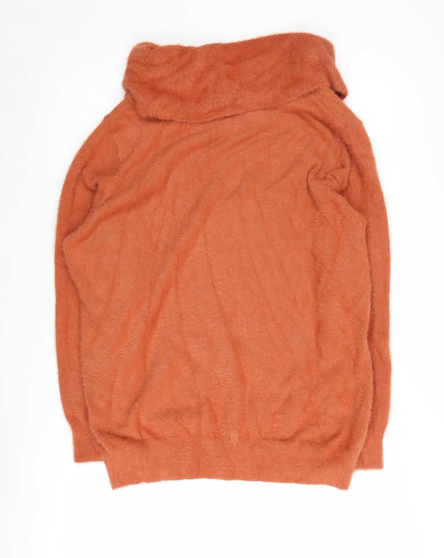 Klass Women's Orange XL Cowl Neck Pullover Jumper