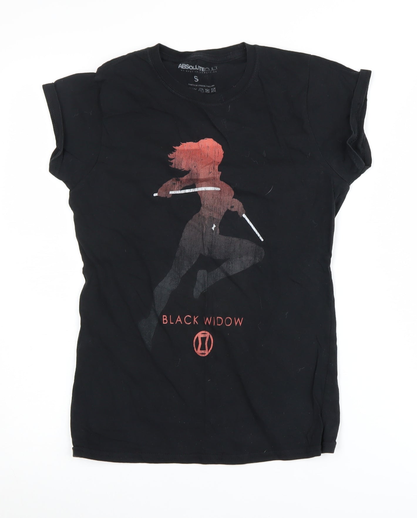 Absolute Cult Women's Black Anime T-Shirt, Size S