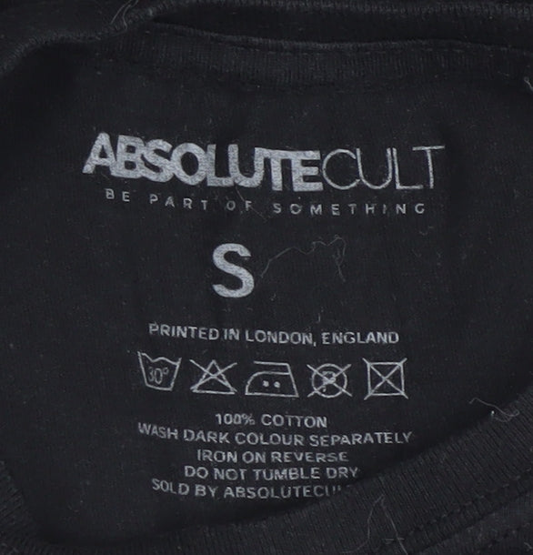 Absolute Cult Women's Black Anime T-Shirt, Size S