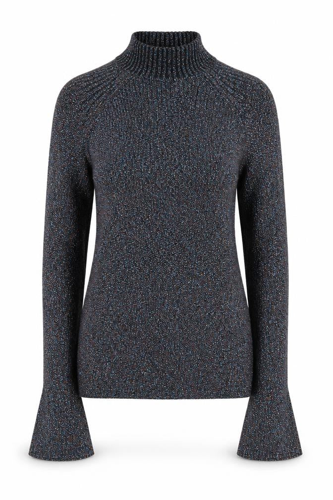 Marks & Spencer Women’s Multicoloured High Neck Jumper Size 8