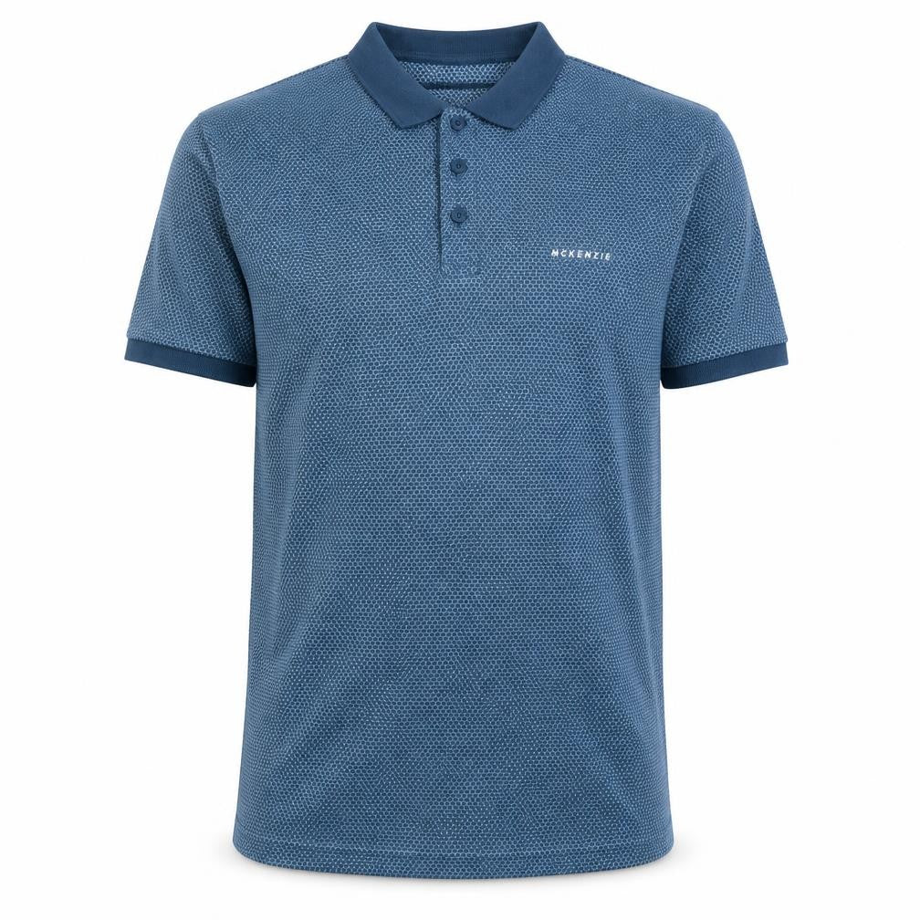 McKenzie Blue Men's Polo Shirt M - Stylish Casual Wear
