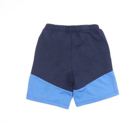 Back view of Puma boys’ blue athletic shorts xl