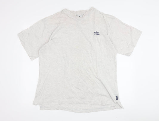 Umbro Men's Grey T-Shirt, Size L, Comfort Fit