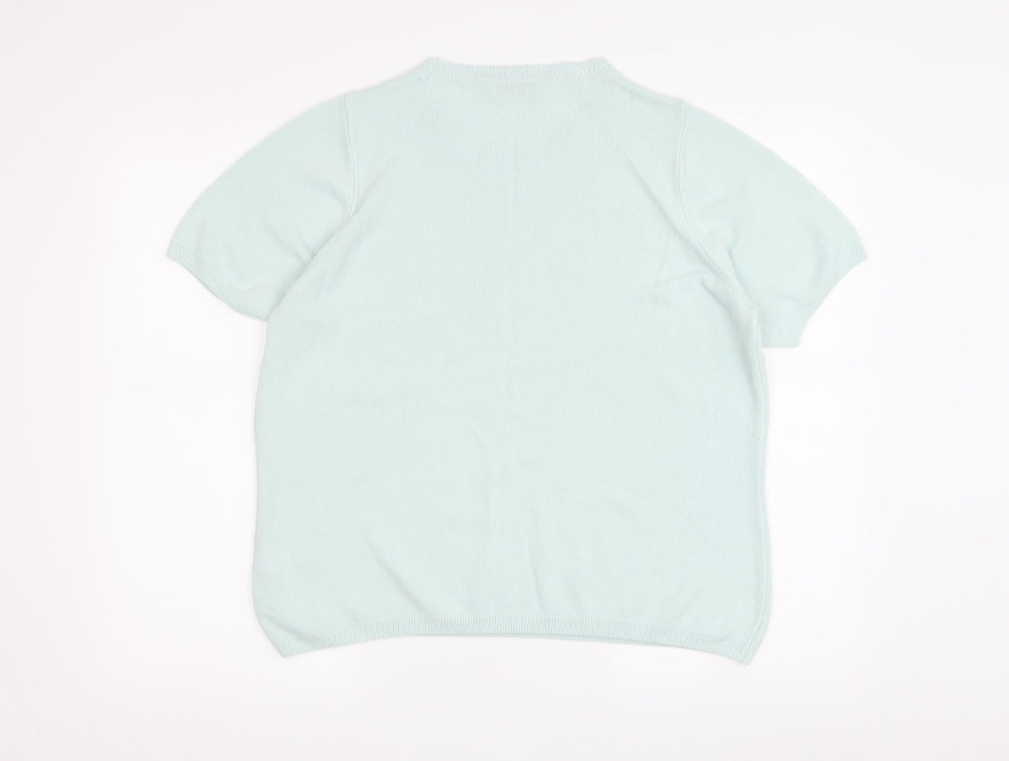 Marks and Spencer Women's Green Acrylic Jumper - Size 16