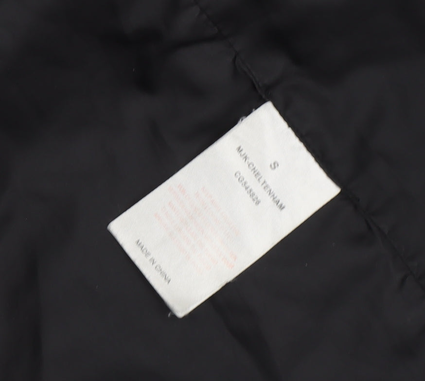 Brave Soul Men's Black Quilted Jacket S - Hooded Outdoor