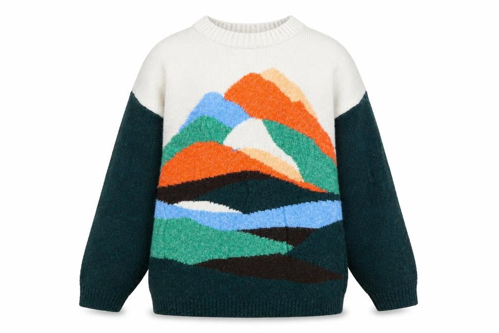 H&M Multicoloured Kids Pullover Jumper, 11-12 Years, Nature Theme
