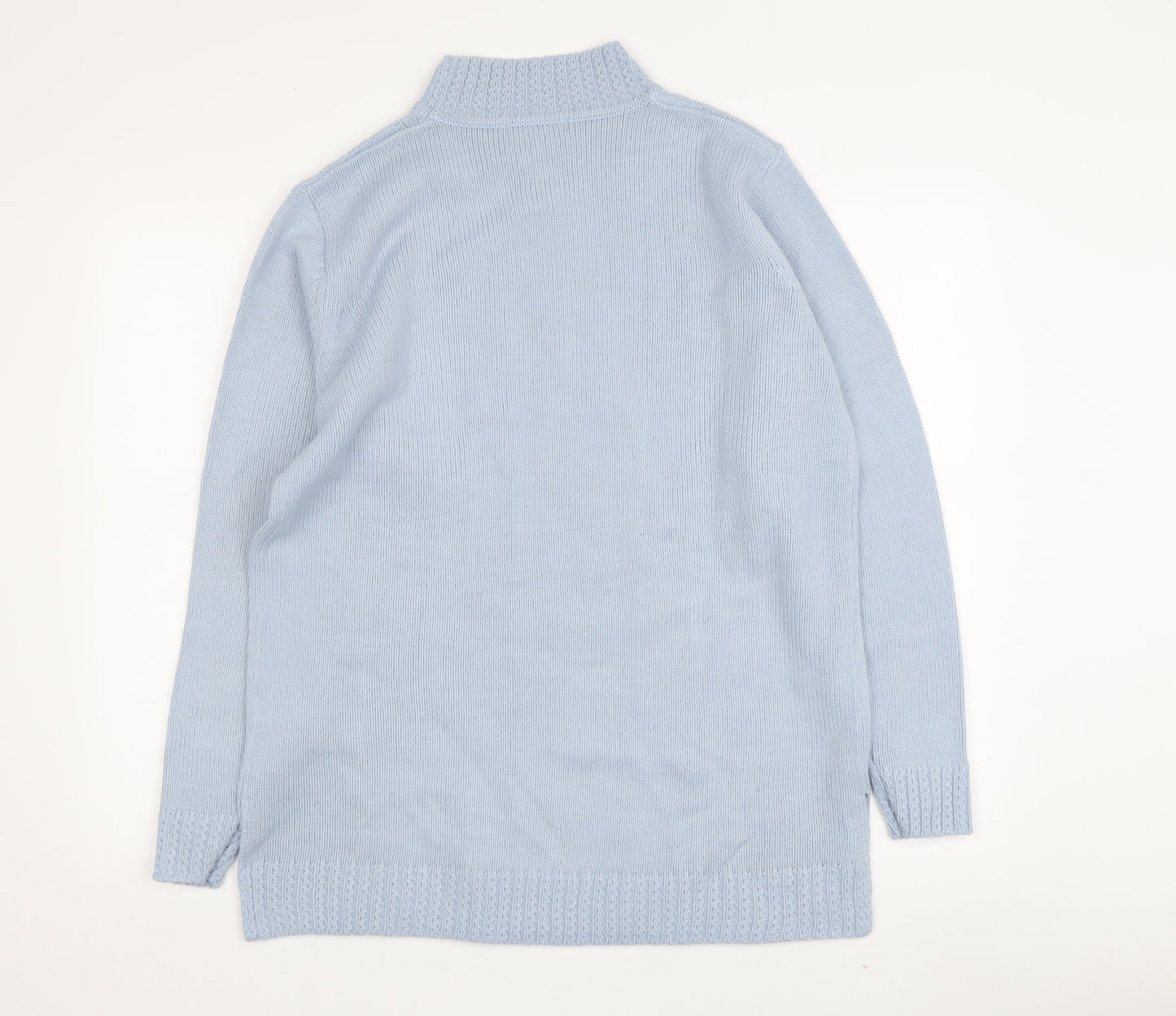 Daxon Women's Blue Cable-Knit Pullover Jumper Size 18