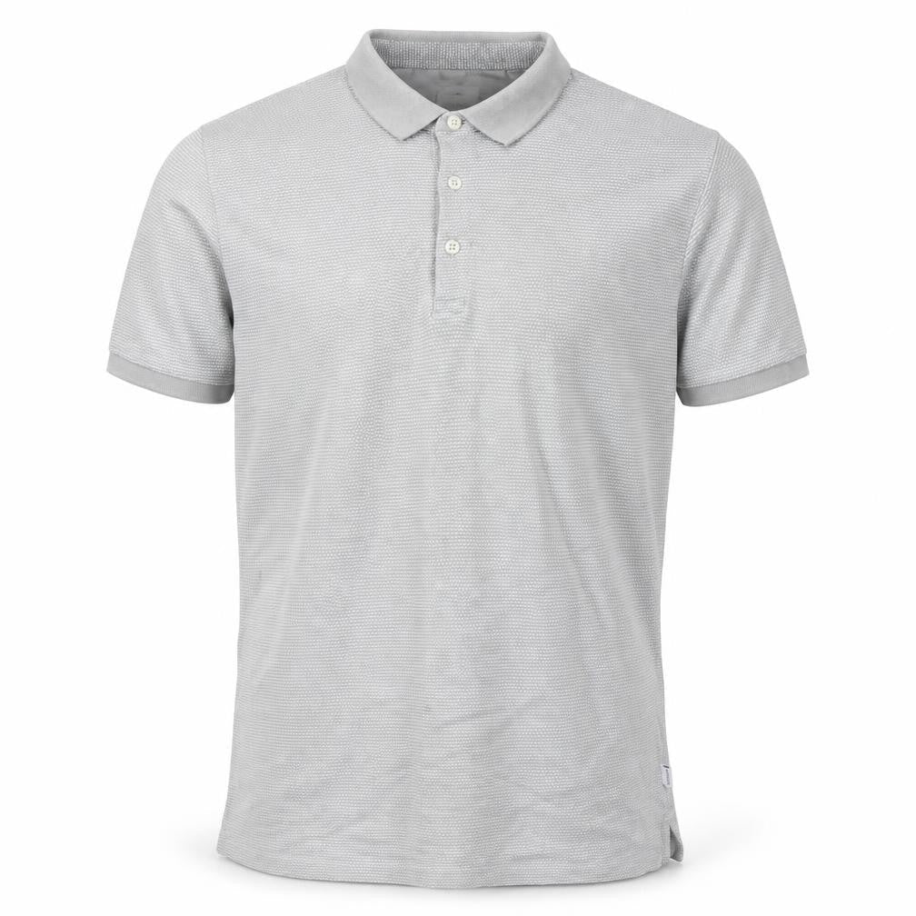 Peter Werth Men's Grey XL Geometric Polo Shirt