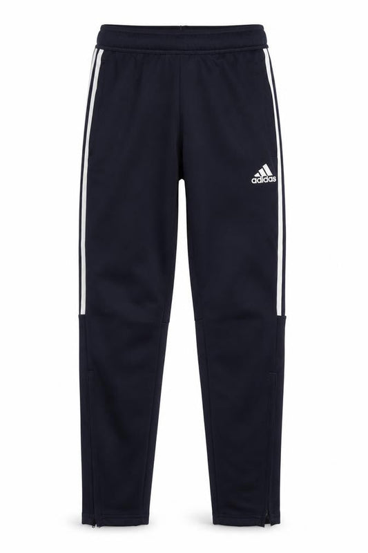 Adidas Boys Black Track Pants, Size S, Sportswear Essentials