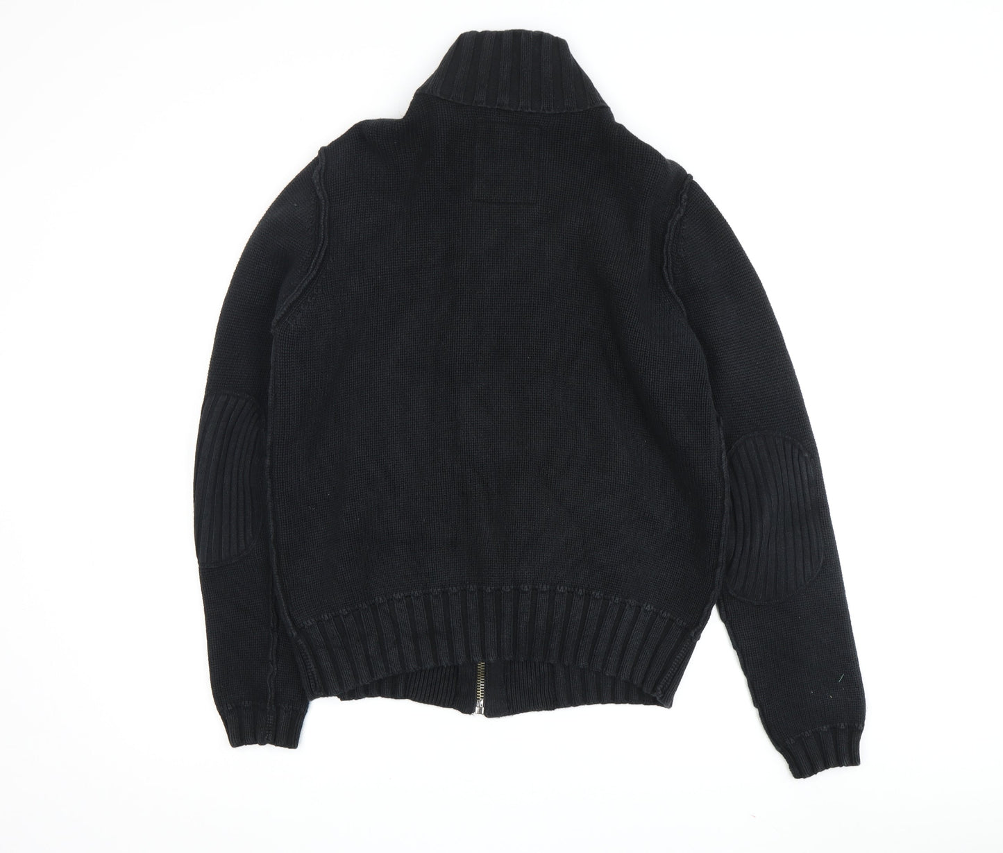 Firetrap Men's Black Wool Jacket, Medium, Full Zip, Casual