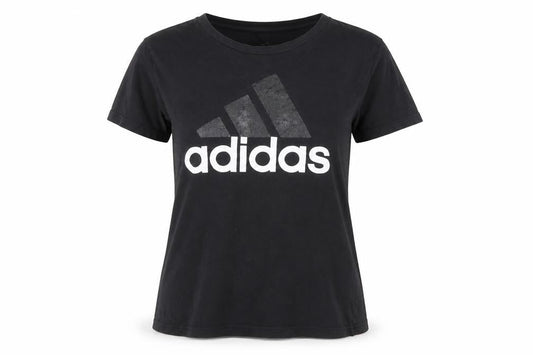 Adidas Women's Black XL T-Shirt, Short Sleeve, Cotton