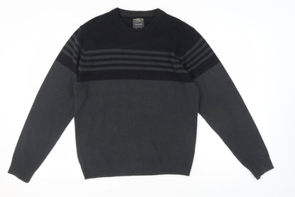 Additional front view of Kensington Dockside Black Striped jumper L