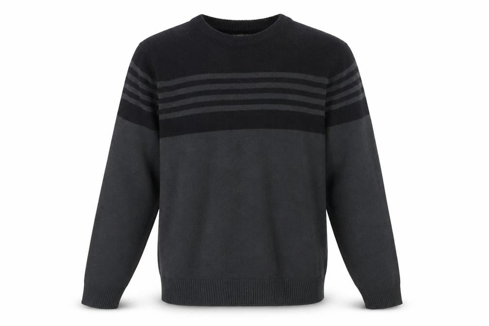 Kensington Dockside Black Striped Pullover Jumper L