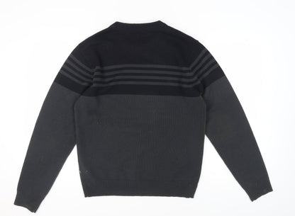 Back view of Kensington Dockside Black Striped jumper L