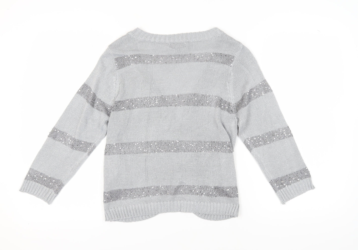 Casamia Women's Grey Sequin Cardigan, Size S