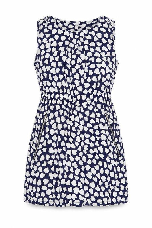 Apricot Women's Blue A-Line Sleeveless Dress