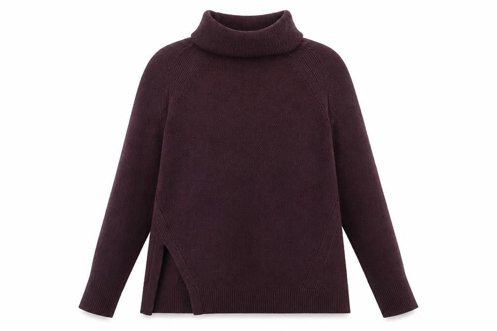 Warehouse Women's Purple Roll Neck Pullover Jumper Size 12